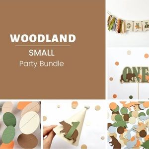 Woodland Theme 1 year old birthday decorations